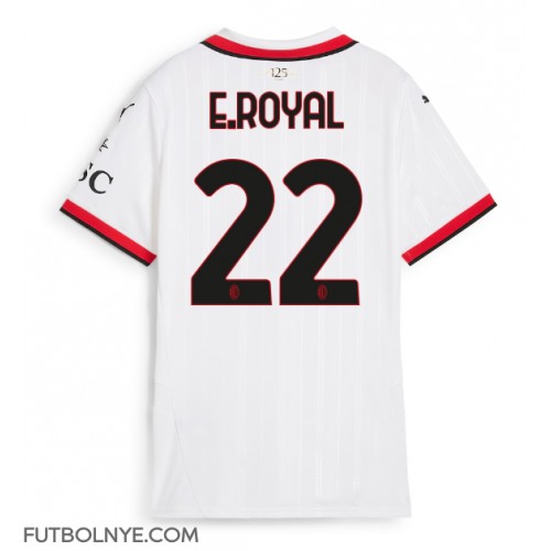 Camiseta AC Milan Emerson Royal #22 Visitante Equipación para mujer 2024-25 manga corta